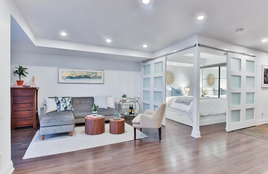 saloncino e camera a scomparsa